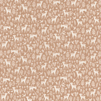 Little Ones MU-193-V Brown by Makower UK for Andover Fabrics, Image