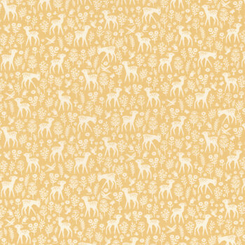 Little Ones MU-193-Y Yellow by Makower UK for Andover Fabrics, Image