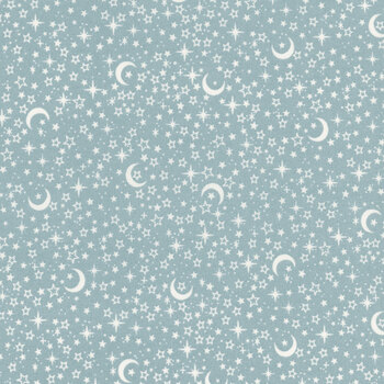 Little Ones MU-195-T Teal by Makower UK for Andover Fabrics, Image