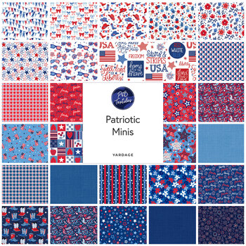 Patriotic Minis  Yardage by P&B Textiles, Image