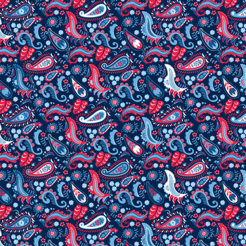 Patriotic Minis PMIN-6056-DB Dark Blue by P&B Textiles, Image