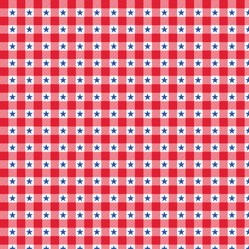 Patriotic Minis PMIN-6049-R Red by P&B Textiles, Image