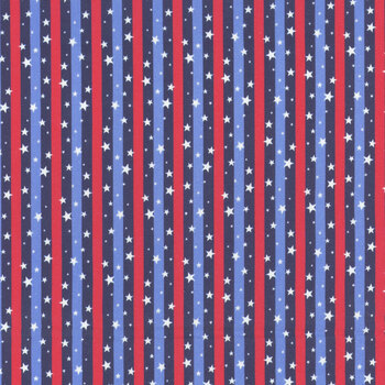 Patriotic Minis PMIN-6048-MU Multi by P&B Textiles, Image