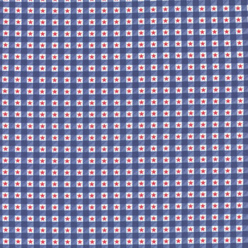 Patriotic Minis PMIN-6049-DB Dark Blue by P&B Textiles, Image