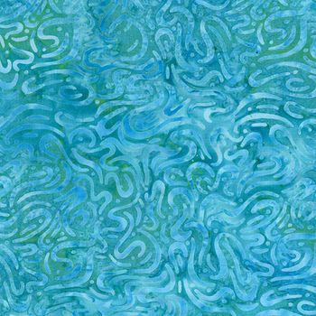 Aurora 612506970 Teal Parakeet by Studio 180 for Island Batik, Image