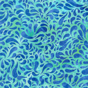 Aurora 612504970 Teal Parakeet by Studio 180 for Island Batik, Image