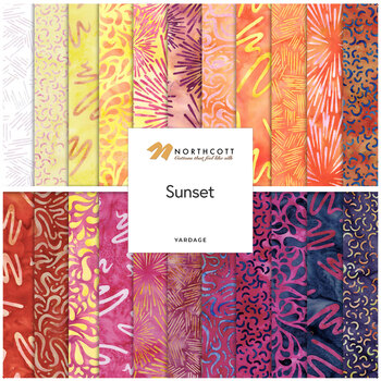 Sunset  Yardage by Studio 180 for Island Batik, Image