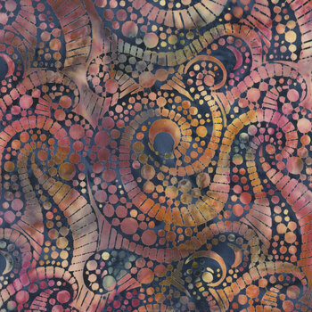 Geode Glow 112523880 Multi Purple Green Concord by Kathy Engle for Island Batik, Image