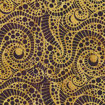 Geode Glow 112523805 Multi Orange Brown Citrine by Kathy Engle for Island Batik, Image
