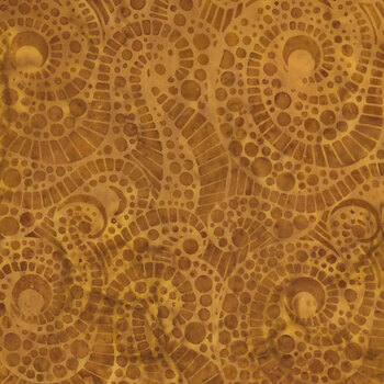 Geode Glow 112523265 Gold Acorn by Kathy Engle for Island Batik, Image