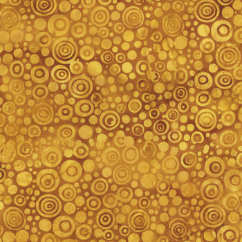 Geode Glow 112522265 Gold Acorn by Kathy Engle for Island Batik, Image