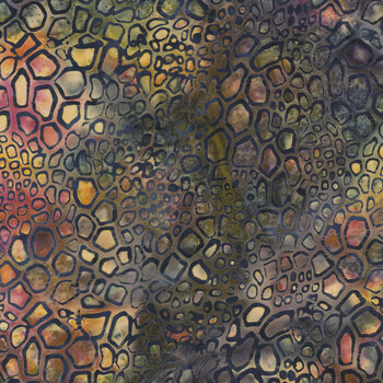 Geode Glow 112521880 Multi Purple Green Concord by Kathy Engle for Island Batik, Image