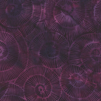 Geode Glow 112518490 Purple Blackberry by Kathy Engle for Island Batik, Image