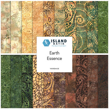 Earth Essence  Yardage by Kathy Engle for Island Batik, Image