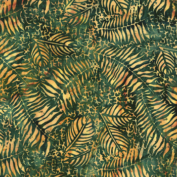 Earth Essence 112524835 Multi Green Brown Pinecone by Kathy Engle for Island Batik, Image