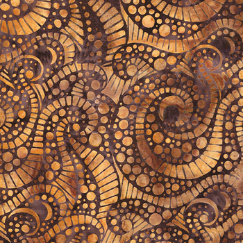 Earth Essence 112523075 Brown Russet by Kathy Engle for Island Batik, Image