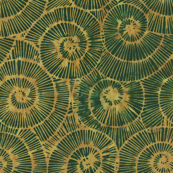 Earth Essence 112518835 Multi Green Brown Pinecone by Kathy Engle for Island Batik, Image