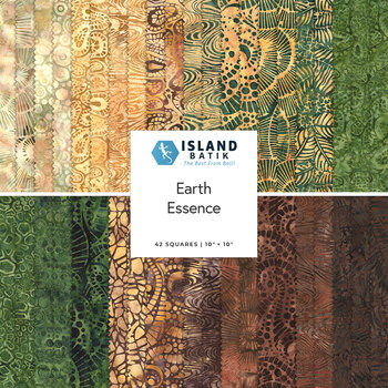 Earth Essence  10” Stack by Kathy Engle for Island Batik, Image