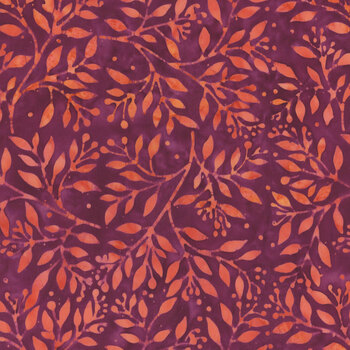 Berry Crush 712543885 Multi Purple Peach Rhapsody by Jerry Khiev for Island Batik, Image