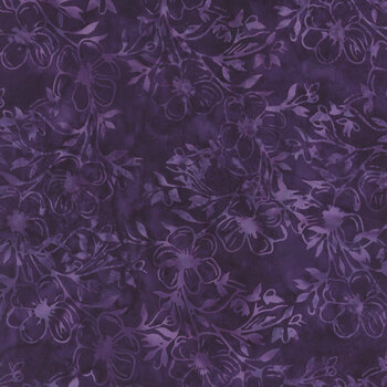 Berry Crush 712537470 Purple by Jerry Khiev for Island Batik, Image
