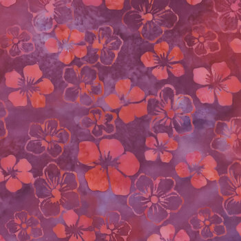 Berry Crush 712540816 Multi Pink Purple Orange by Jerry Khiev for Island Batik, Image