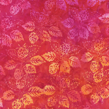 Berry Crush 712539810 Multi Pink Orange Sunset by Jerry Khiev for Island Batik, Image