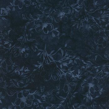 Berry Crush 712537595 Blue Midnight Blue by Jerry Khiev for Island Batik, Image