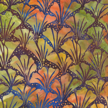 Garden Glory 512503850 Multi Purple Green Flourite by Island Batik, Image