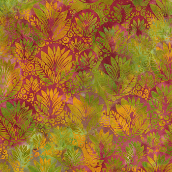 Garden Glory 512505820 Multi Red Green Purple Tourmaline by Island Batik, Image