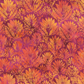 Garden Glory 512505809 Multi Red Orange by Island Batik, Image