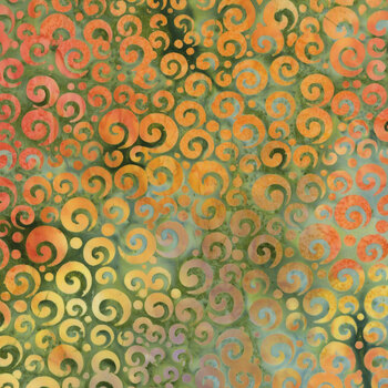 Garden Glory 512504812 Multi Yellow Green Orange by Island Batik, Image