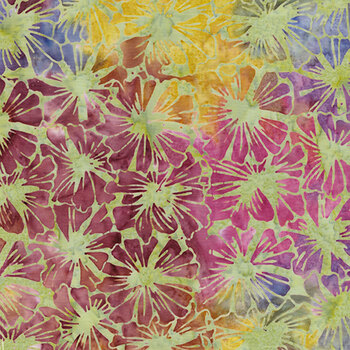 Garden Glory 512501803 Multi Pink Green Pale Olive by Island Batik, Image