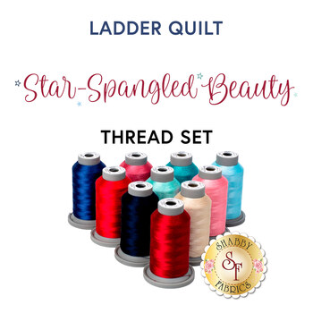  Kimberbell Star-Spangled Beauty Ladder Quilt - 10pc Thread Set , Image