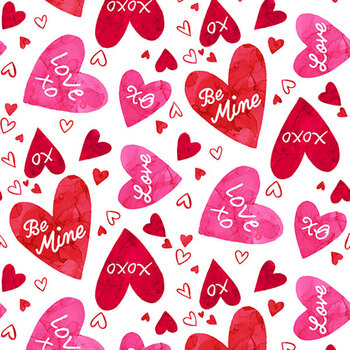 Forever Love DP28667-10 by Deborah Edwards and Emily Wenk for Northcott Fabrics, Image