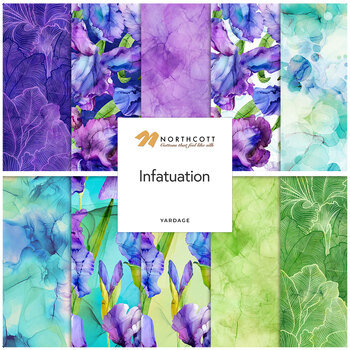Infatuation  Yardage by Deborah Edwards and Melanie Samra for Northcott Fabrics, Image