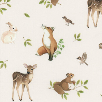 Woodland Heart DP28722-11 by Deborah Edwards and Kathryn Christenson for Northcott Fabrics, Image