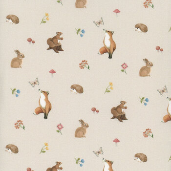 Woodland Heart DP28723-12 by Deborah Edwards and Kathryn Christenson for Northcott Fabrics, Image
