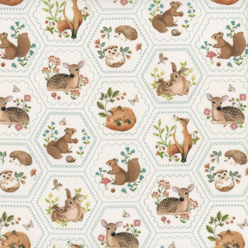 Woodland Heart DP28727-11 by Deborah Edwards and Kathryn Christenson for Northcott Fabrics, Image