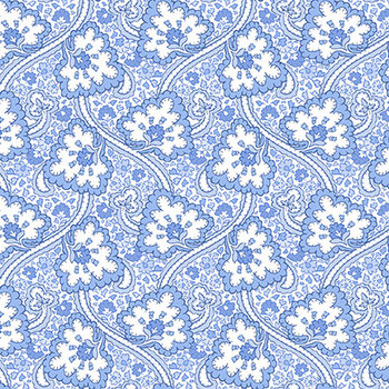 Blue Belle MAS10904-W Paisley by Maywood Studio, Image