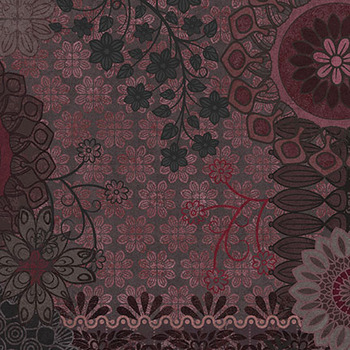 Operetta MAS11000-JM Black/Maroon Patchwork by Monique Jacobs for Maywood Studio, Image
