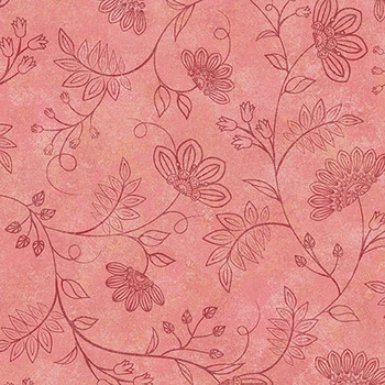 Operetta MAS11005-PR Pink/Red Flowering Vines by Monique Jacobs for Maywood Studio, Image