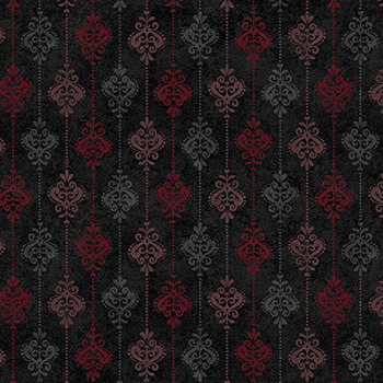Operetta MAS11007-J Black Damask Stripe by Monique Jacobs for Maywood Studio, Image