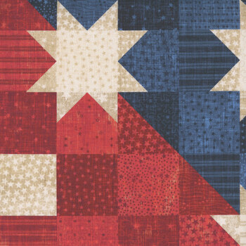 American Heartland DP28730-12 Panel Beige Multi by Northcott Fabrics, Image