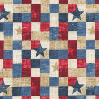 American Heartland 28731-12 Beige Multi by Northcott Fabrics, Image