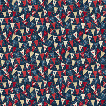 American Heartland 28733-49 Navy Multi by Northcott Fabrics, Image