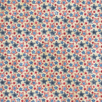 American Heartland 28735-11 Cream Multi by Northcott Fabrics, Image