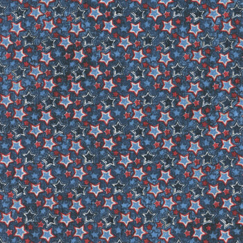 American Heartland 28735-49 Navy Multi by Northcott Fabrics, Image