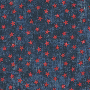 American Heartland 28737-49 Navy/Red by Northcott Fabrics, Image