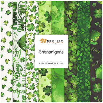 Shenanigans  8 FQ Set by Deborah Edwards and Emily Wenk for Northcott Fabrics, Image