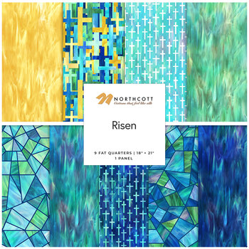 Risen  9 FQ Set + Panel by Deborah Edwards for Northcott Fabrics, Image